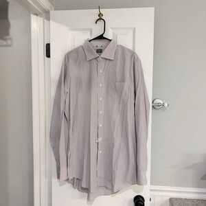 Men’s Sid Mashburn Slim Fit Plaid Dress Shirt Size XL